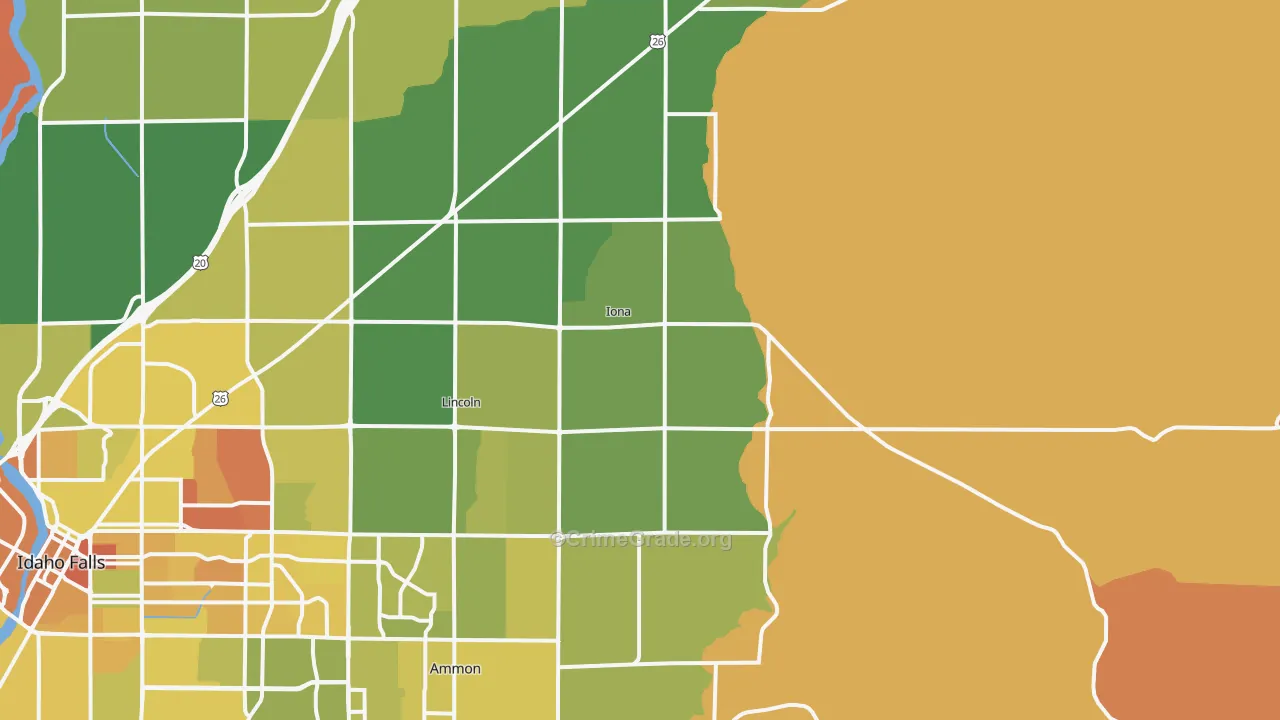 Iona, ID Map of Murder Rates