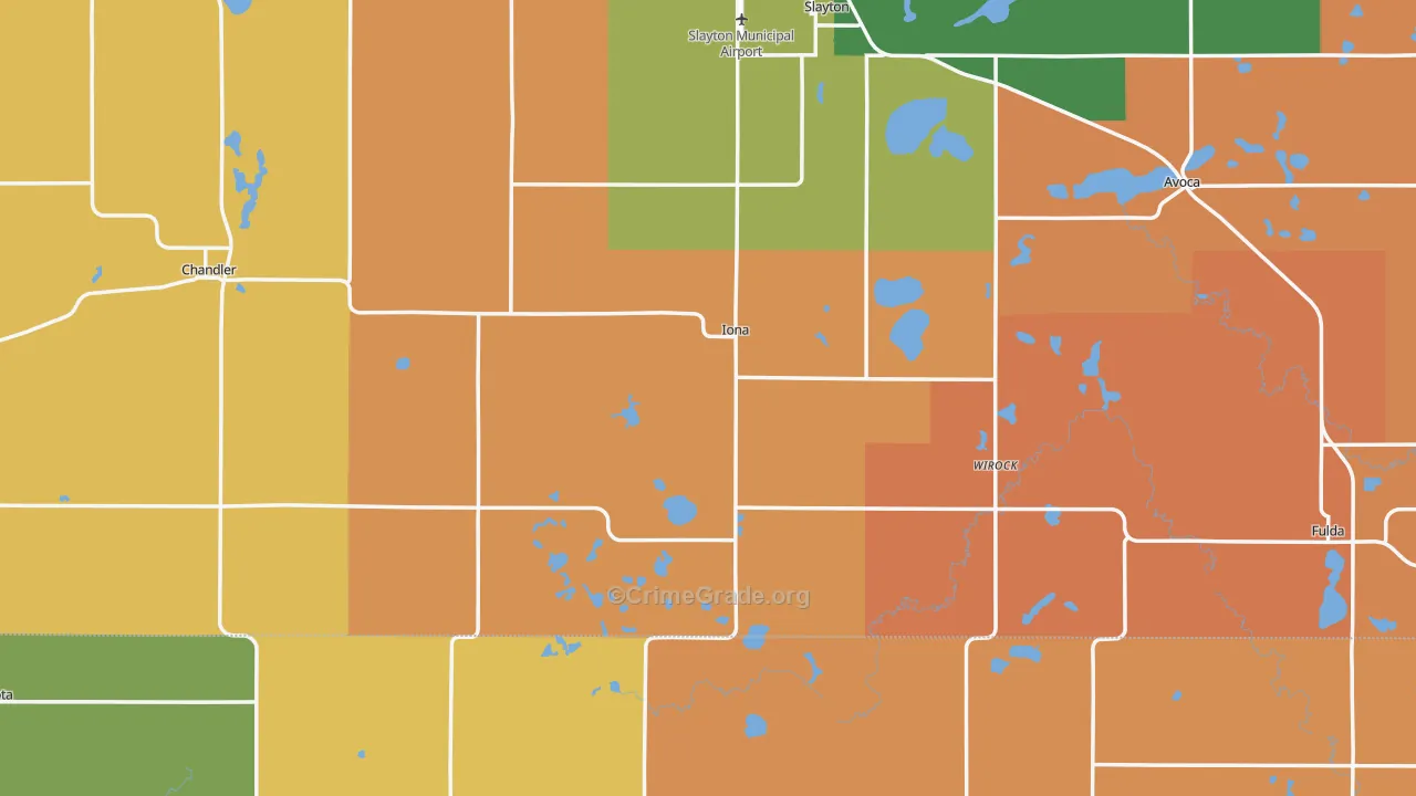 Iona, MN Map of Murder Rates