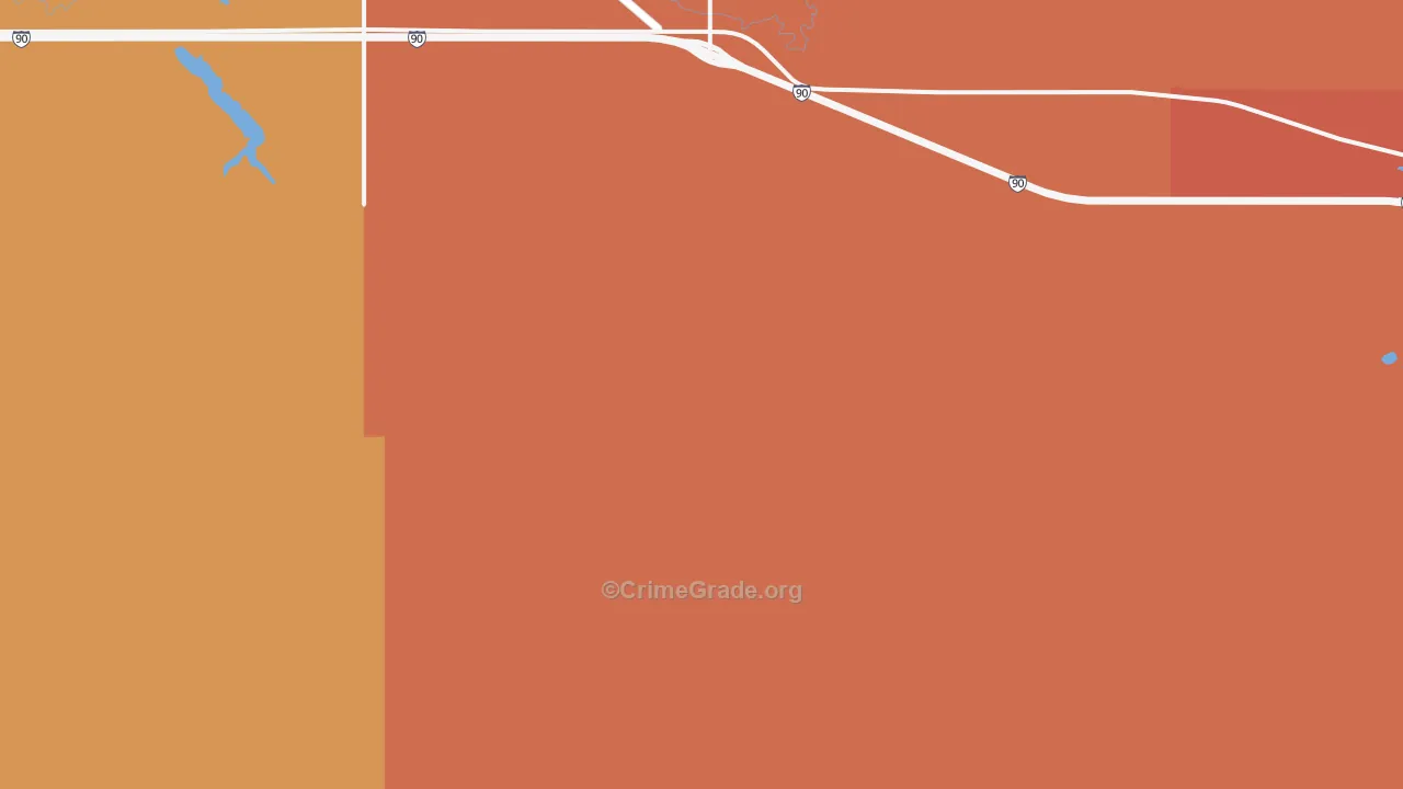 Iona, SD Map of Murder Rates