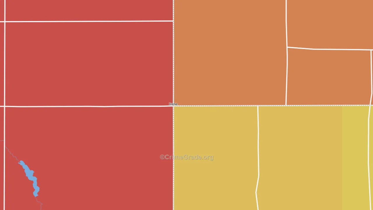 Irene, SD Map of Murder Rates