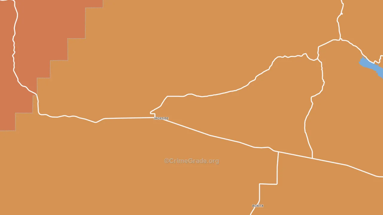 Ironside, OR Map of Murder Rates
