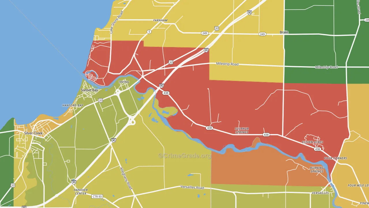 Irving, NY Map of Murder Rates