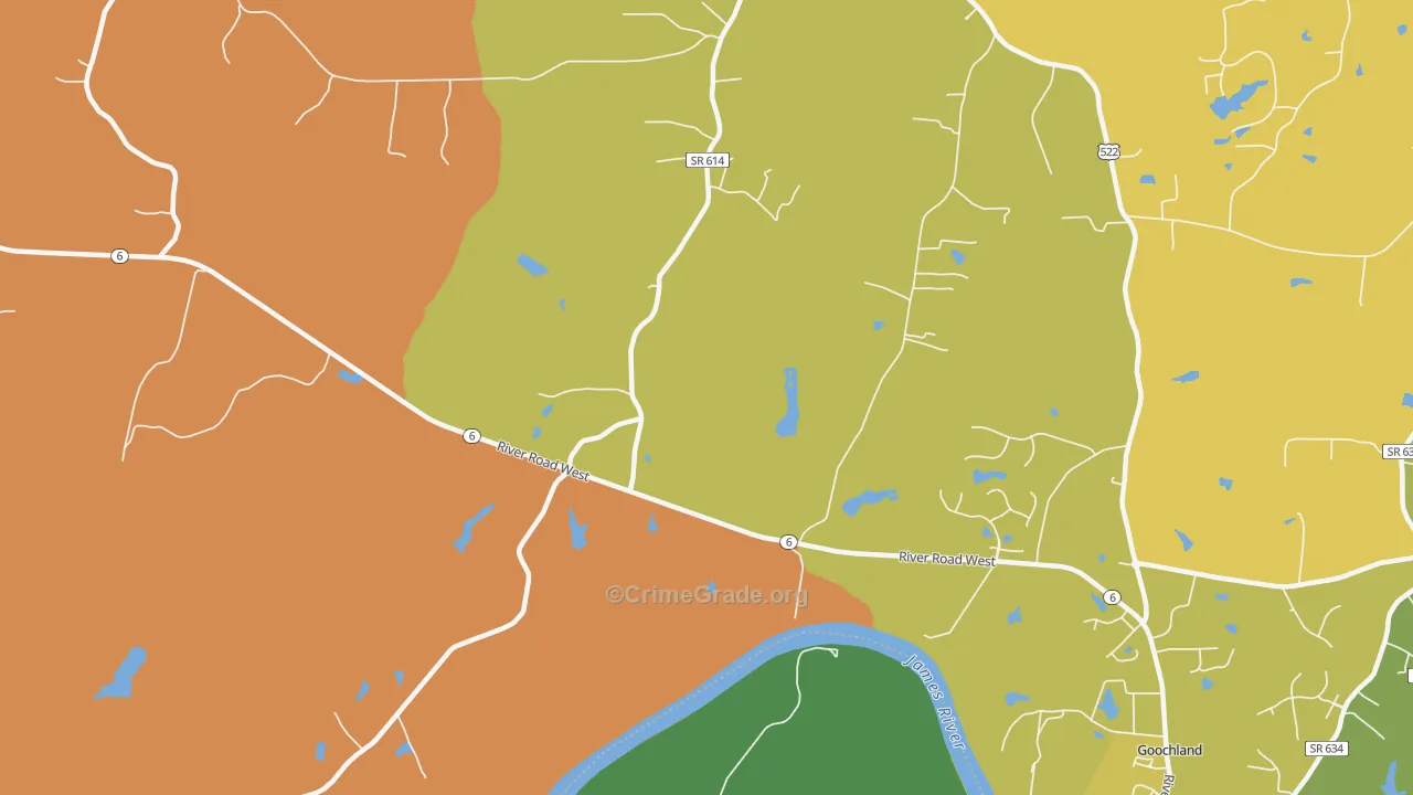 Irwin, VA Map of Murder Rates