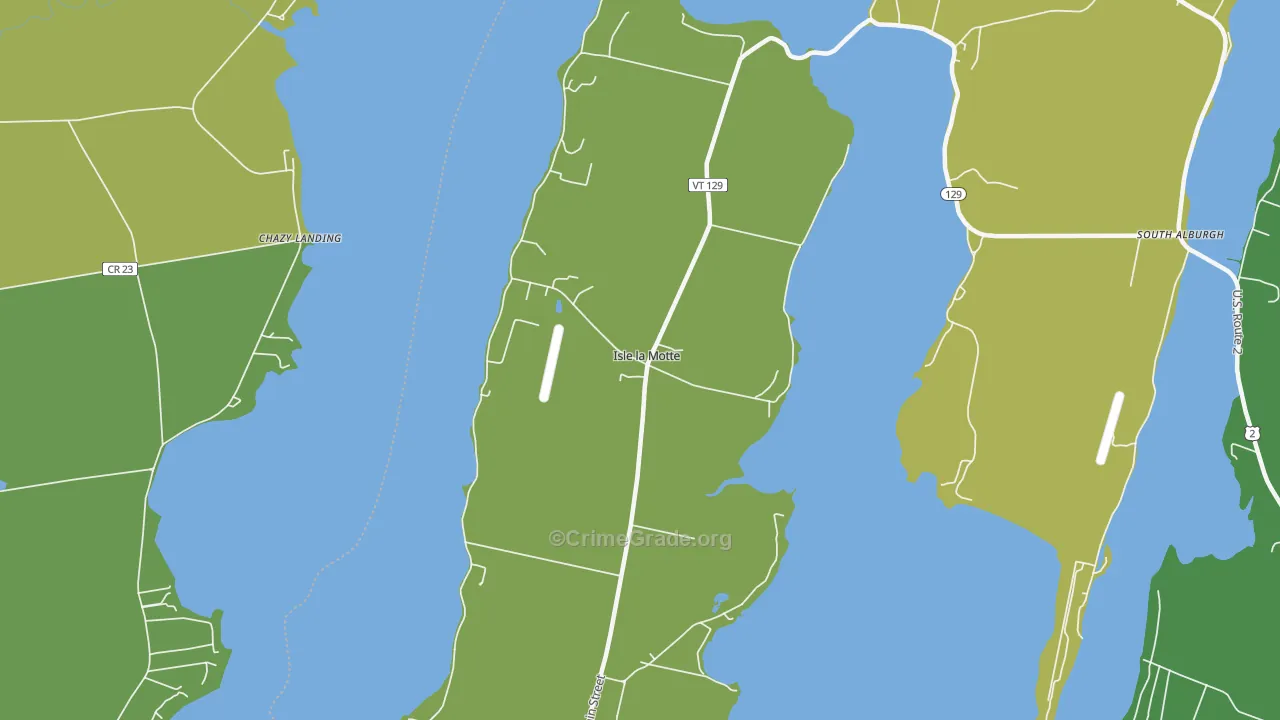 Isle La Motte, VT Map of Murder Rates