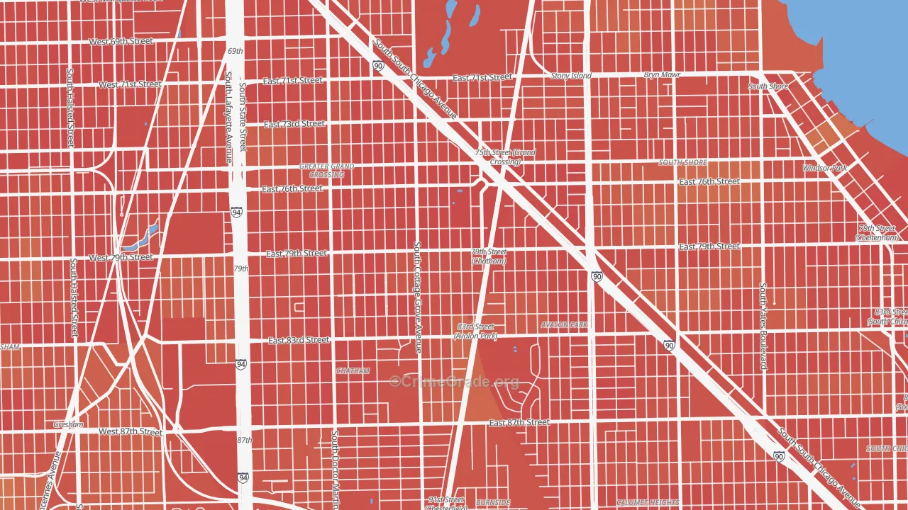 Italian Bowery, Chicago, IL Map of Murder Rates