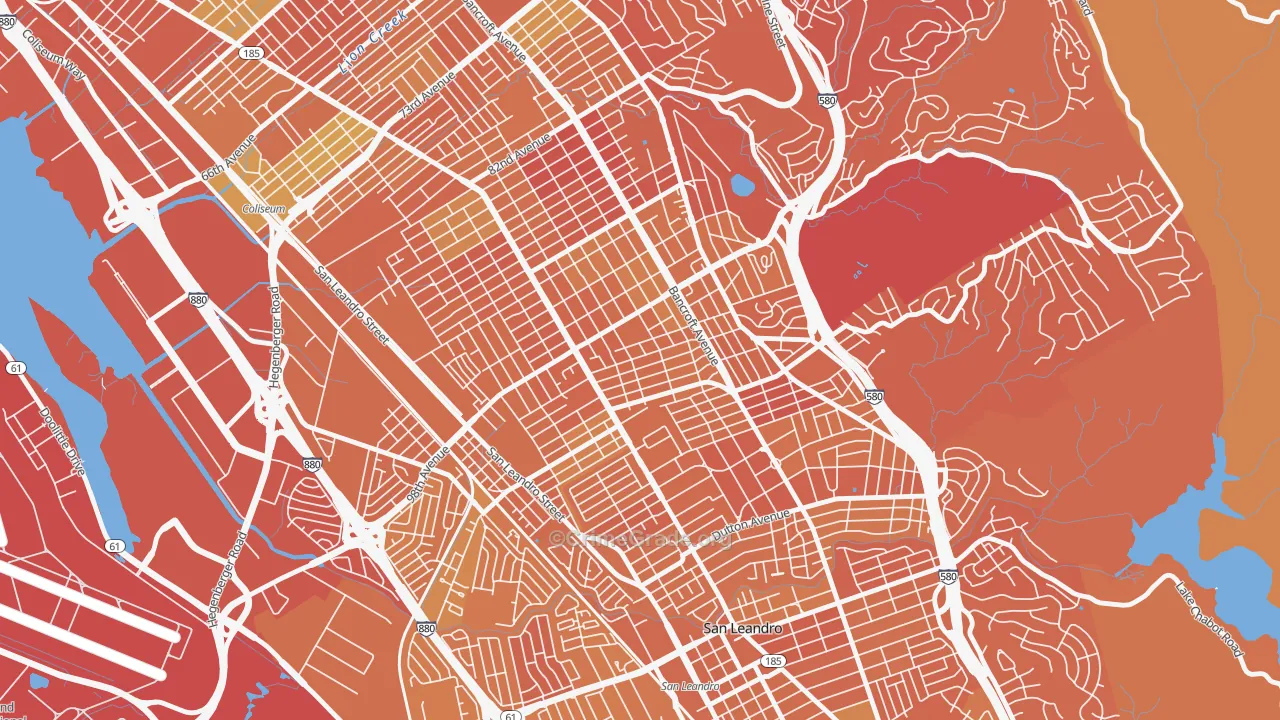 Iveywood, Oakland, CA Map of Murder Rates