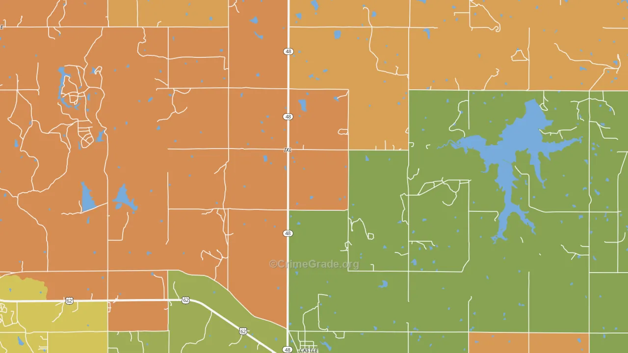 IXL, OK Map of Murder Rates