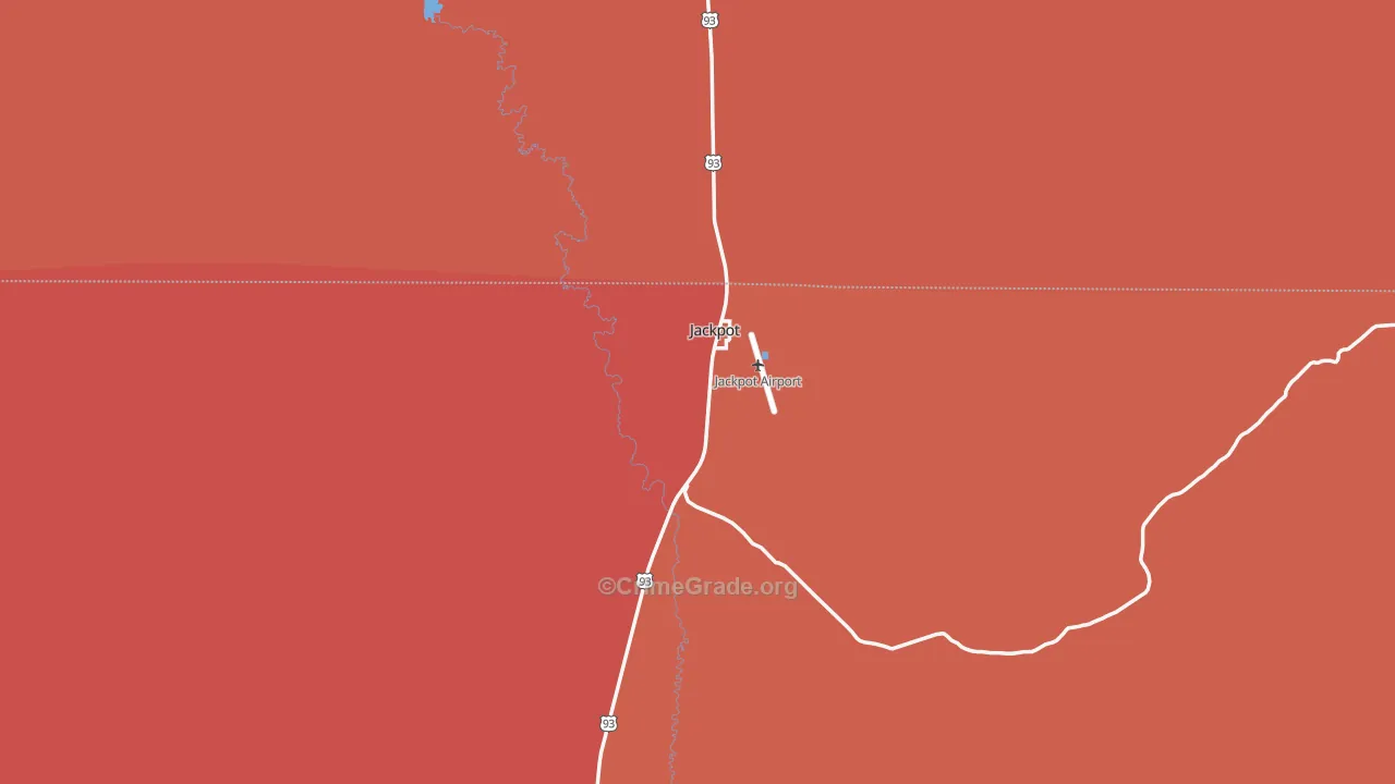 Jackpot, NV Map of Murder Rates
