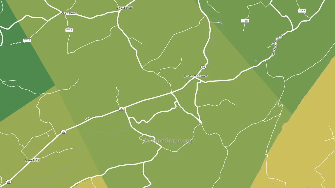 Jackson Corner, PA Map of Murder Rates