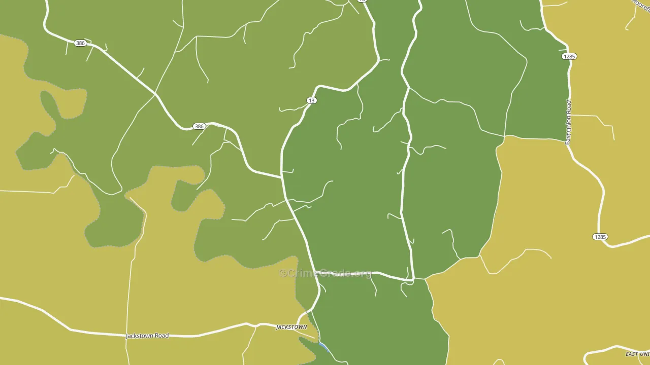 Jackstown, KY Map of Murder Rates