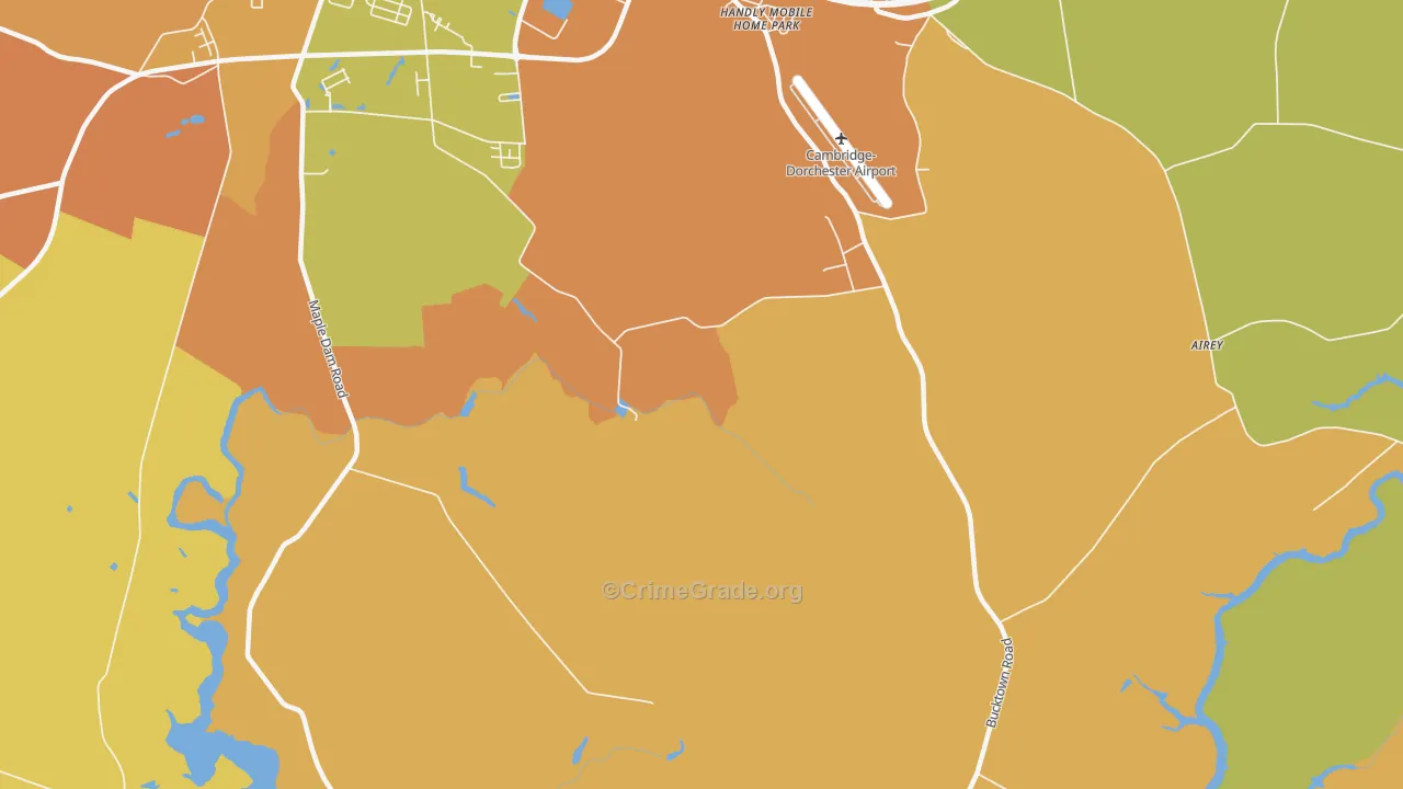 Jacktown, MD Map of Murder Rates