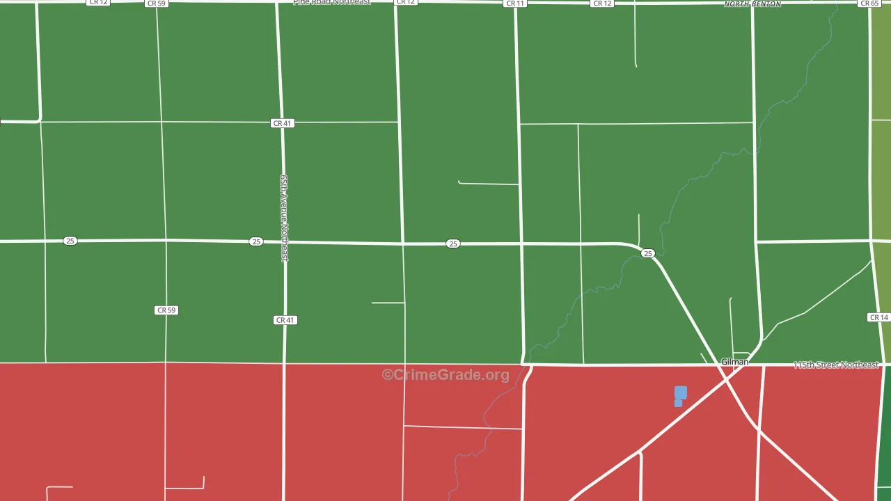 Jakeville, MN Map of Murder Rates
