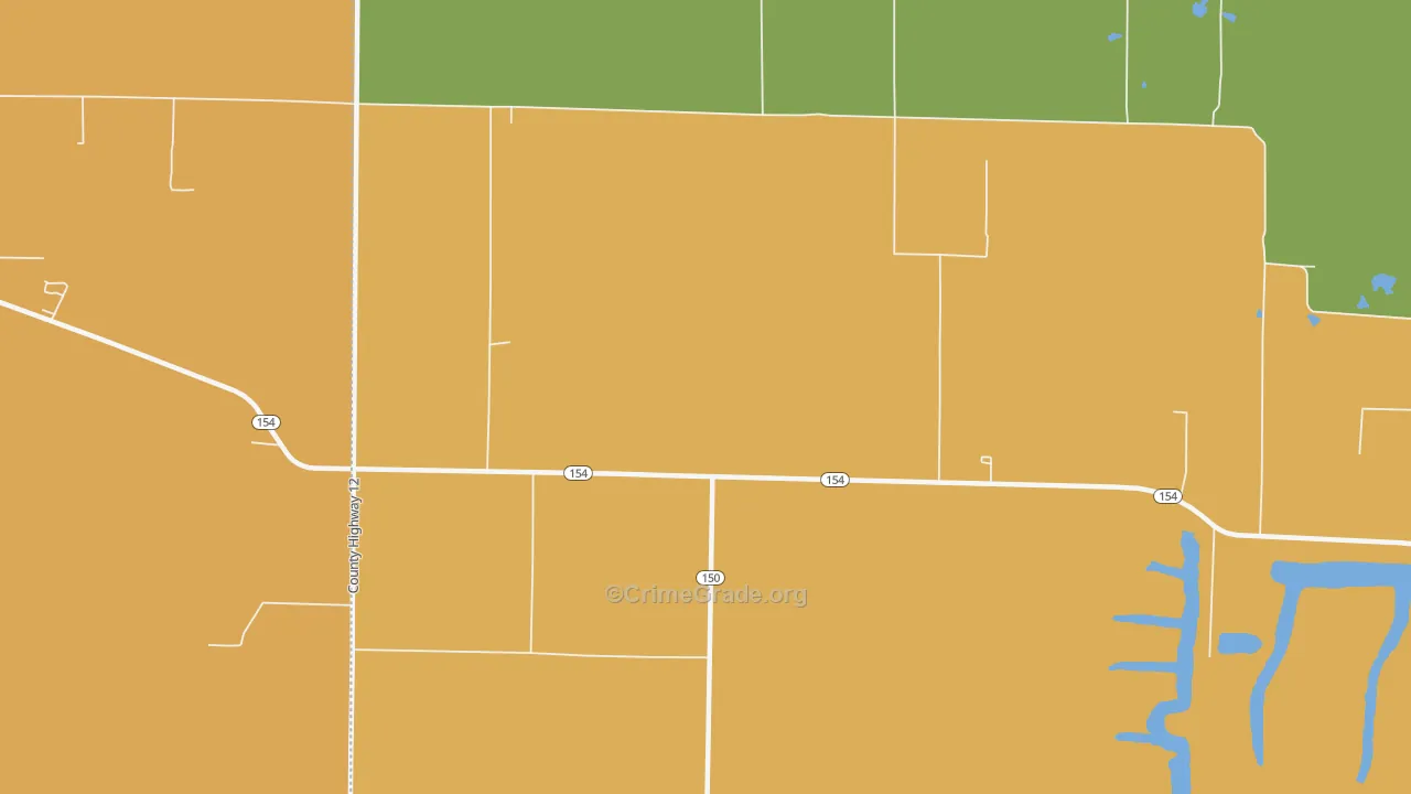 Jamestown, IL Map of Murder Rates