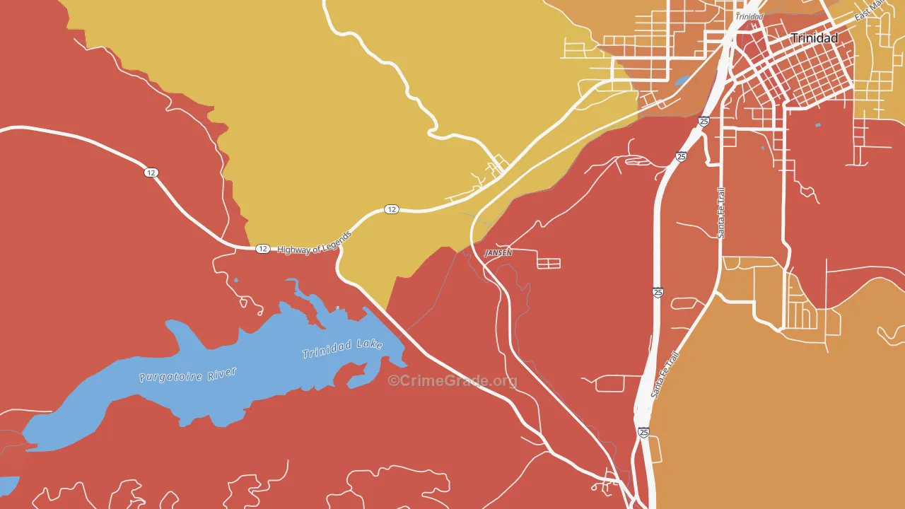 Jansen, CO Map of Murder Rates