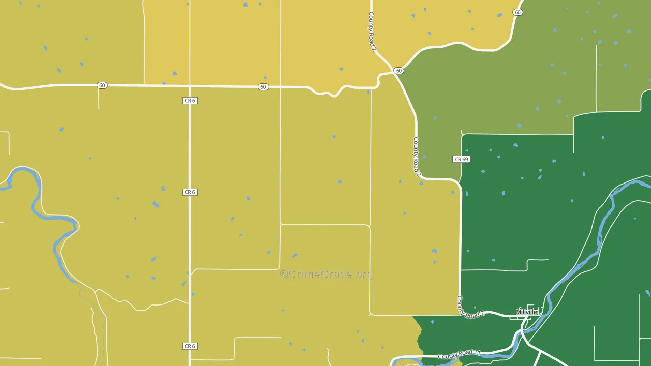 Jarrett, MN Map of Murder Rates