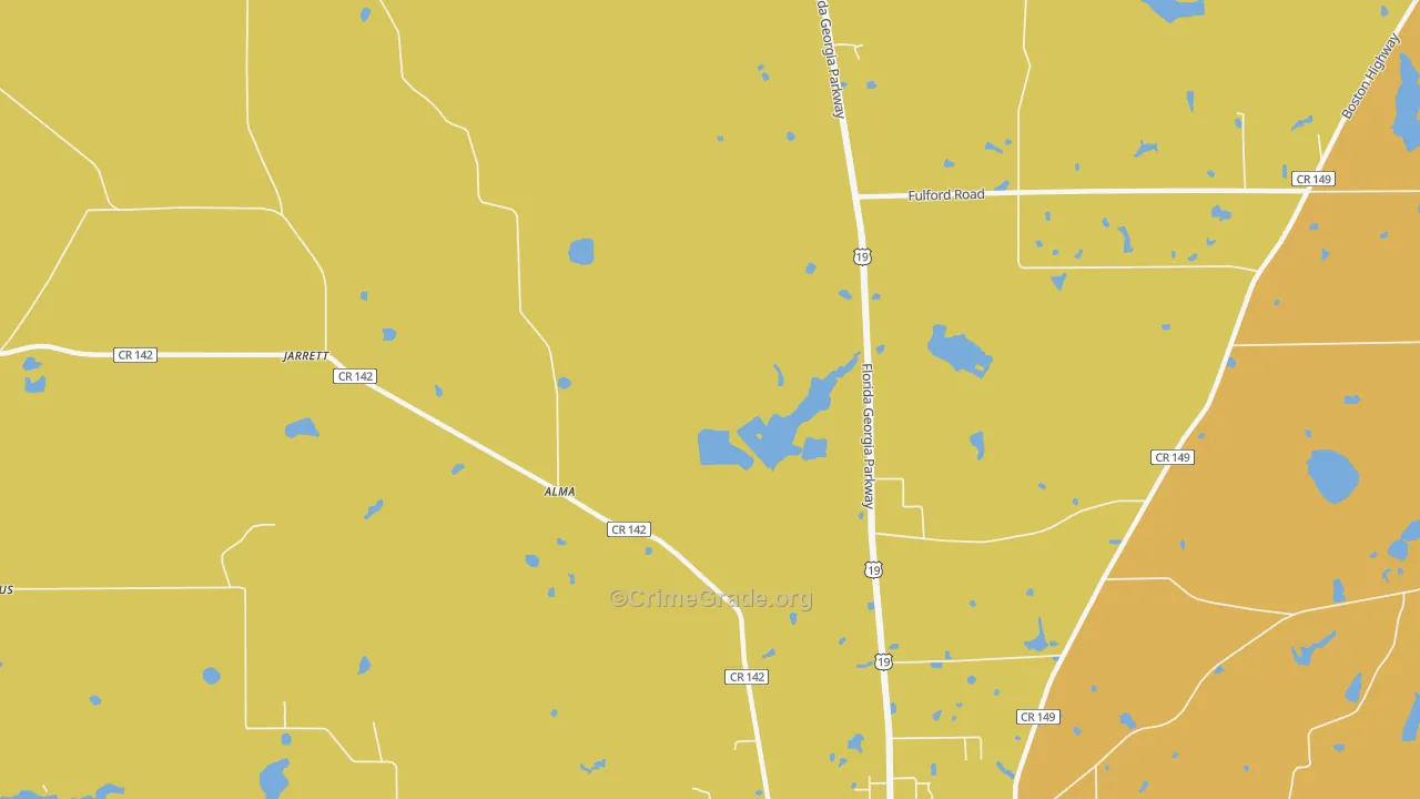 Jarrott, FL Map of Murder Rates