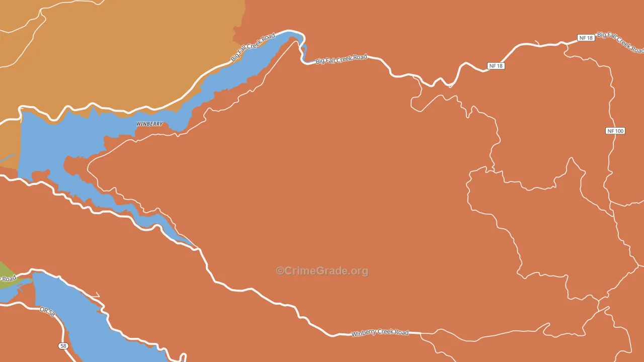 Jasper, OR Map of Murder Rates