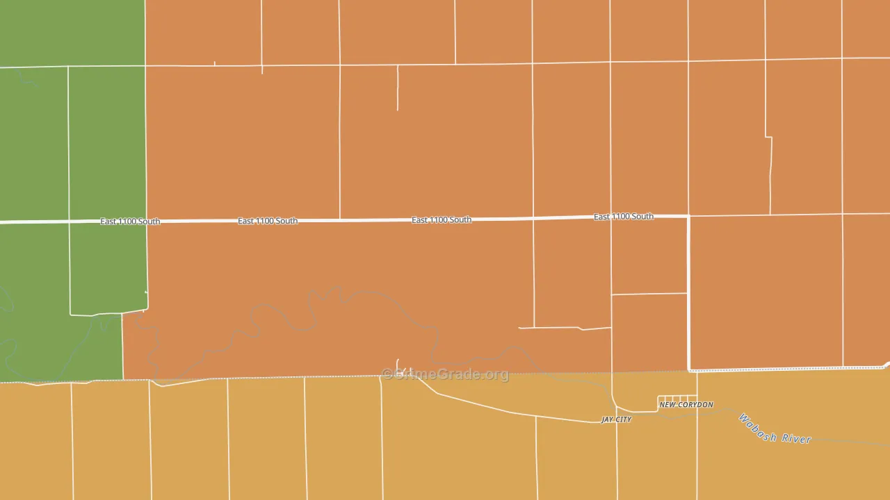 Jay City, IN Map of Murder Rates
