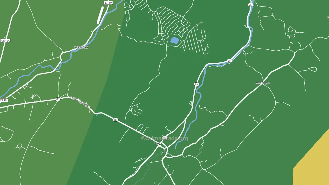 Jay, NY Map of Murder Rates