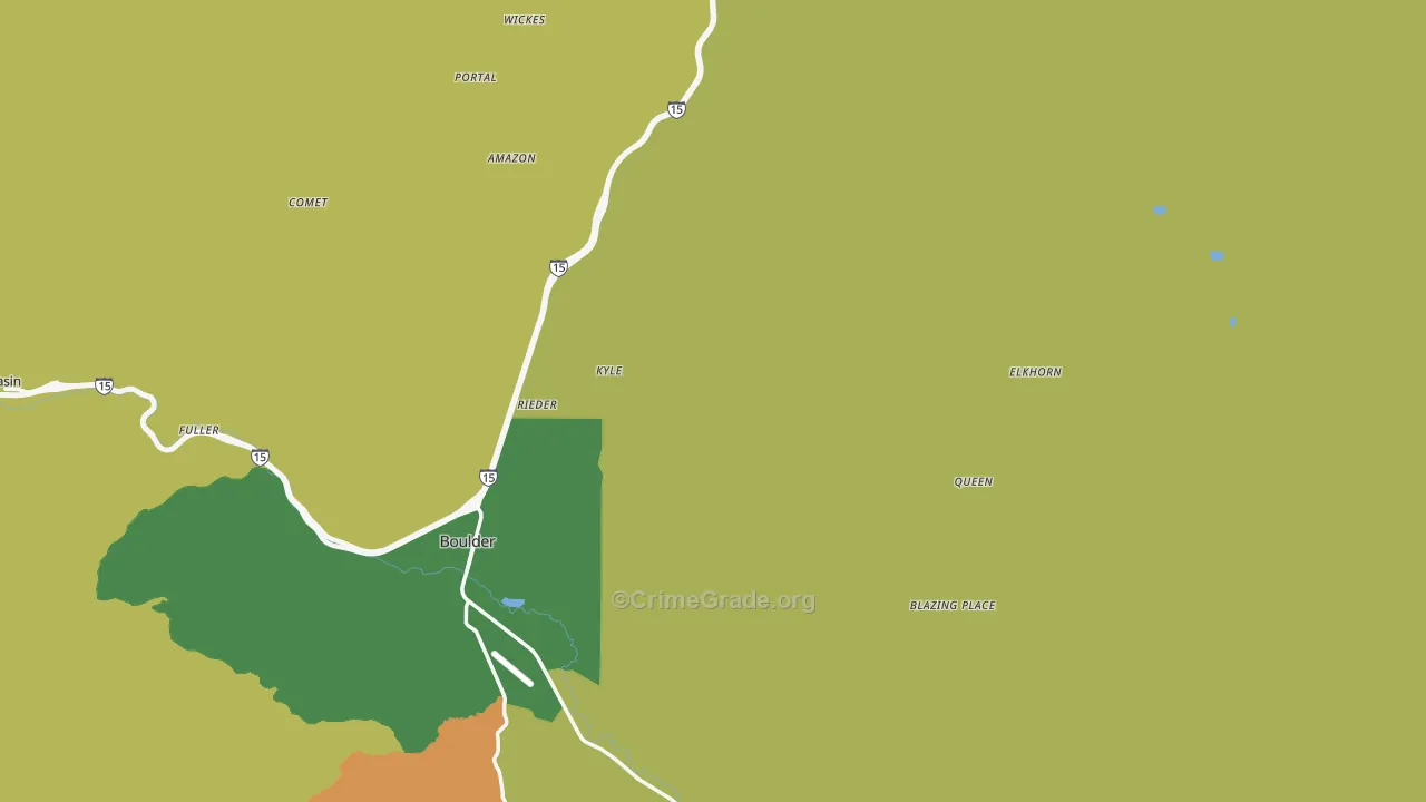 Jefferson County, MT Map of Murder Rates