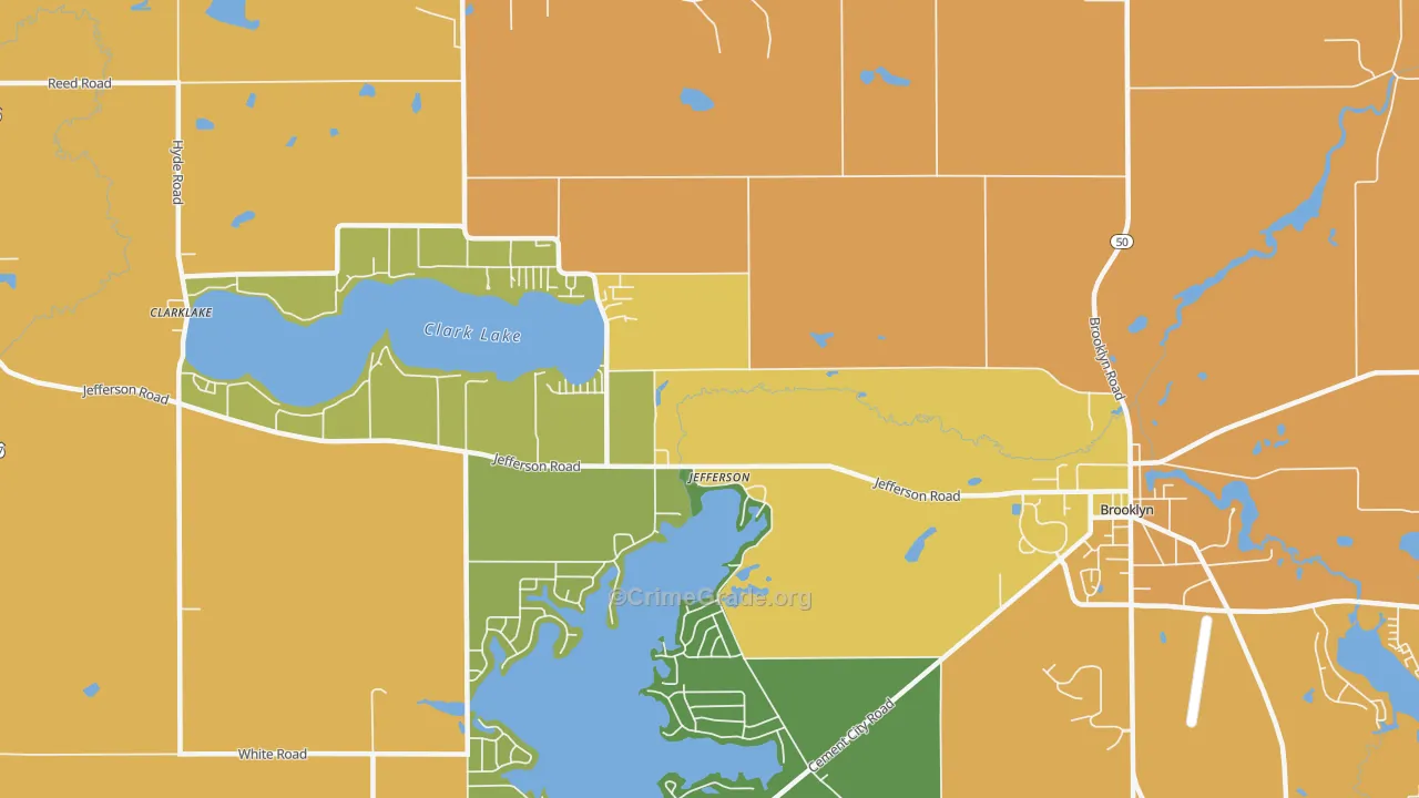 Jefferson, MI Map of Murder Rates