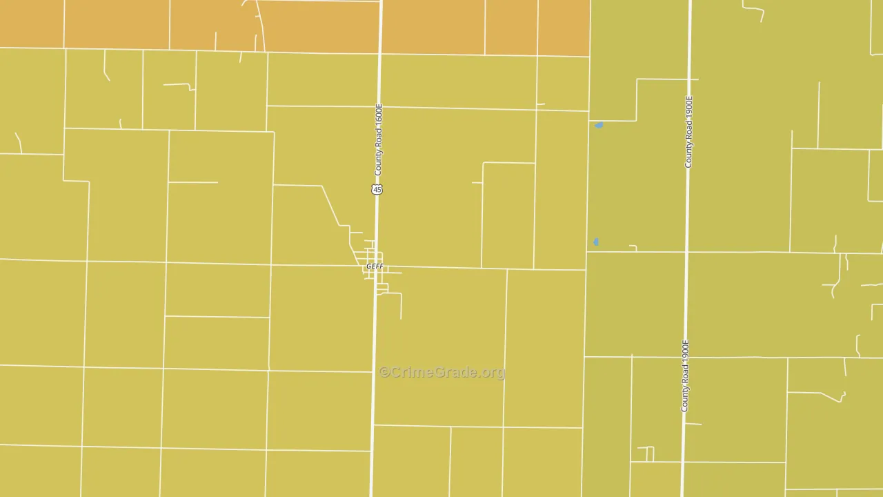 Jeffersonville, IL Map of Murder Rates