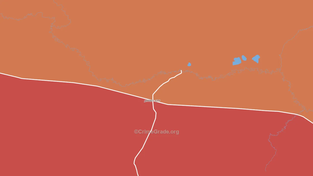 Jeffrey City, WY Map of Murder Rates