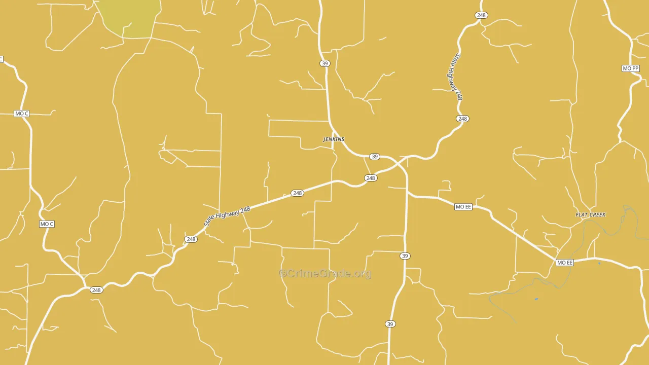 Jenkins, MO Map of Murder Rates