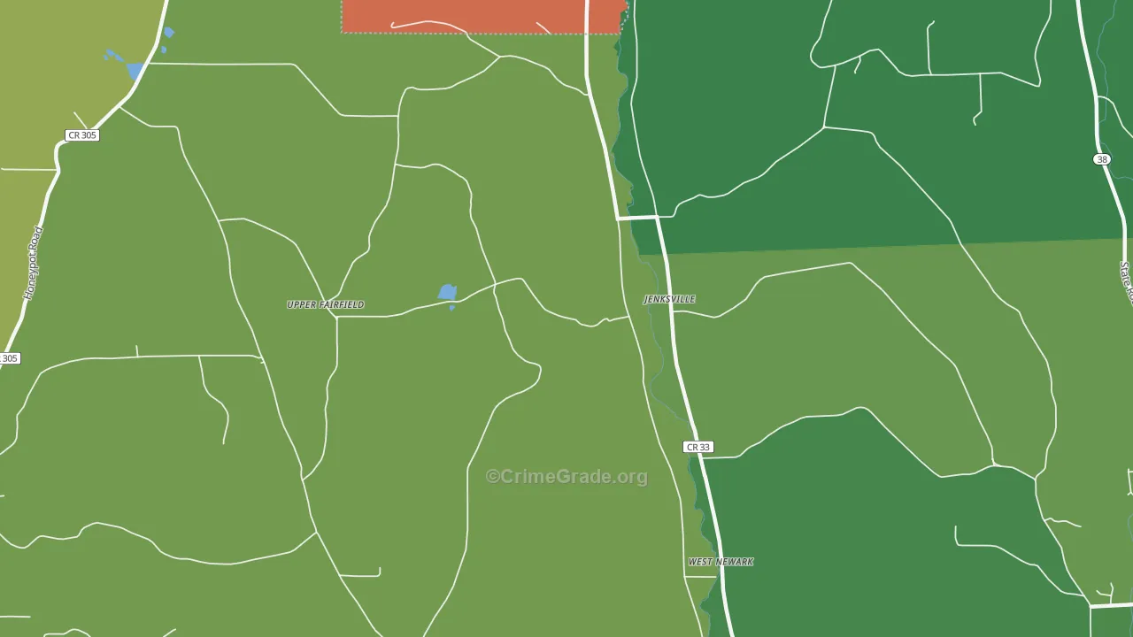Jenksville, NY Map of Murder Rates