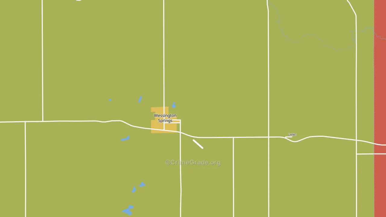 Jerauld County, SD Map of Murder Rates