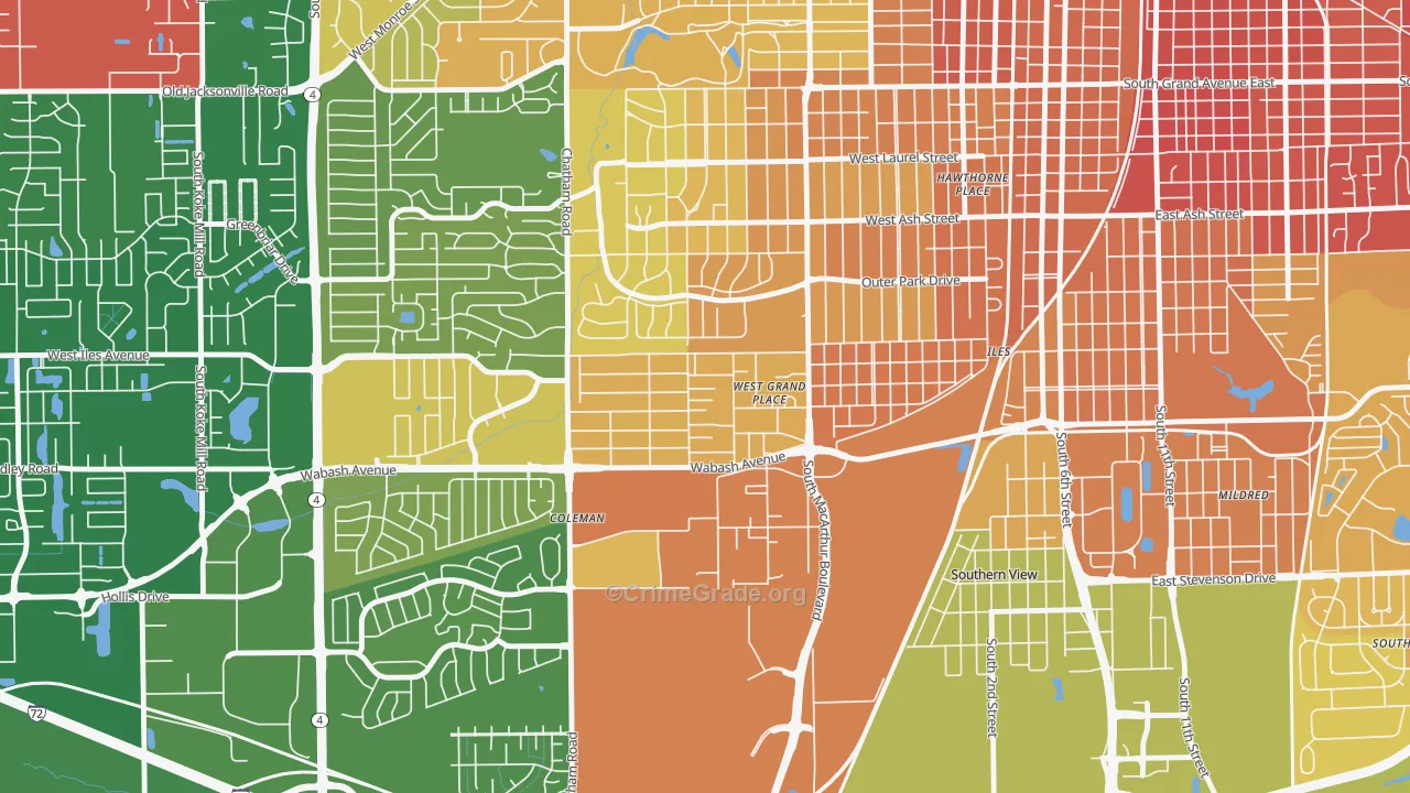 Jerome, IL Map of Murder Rates