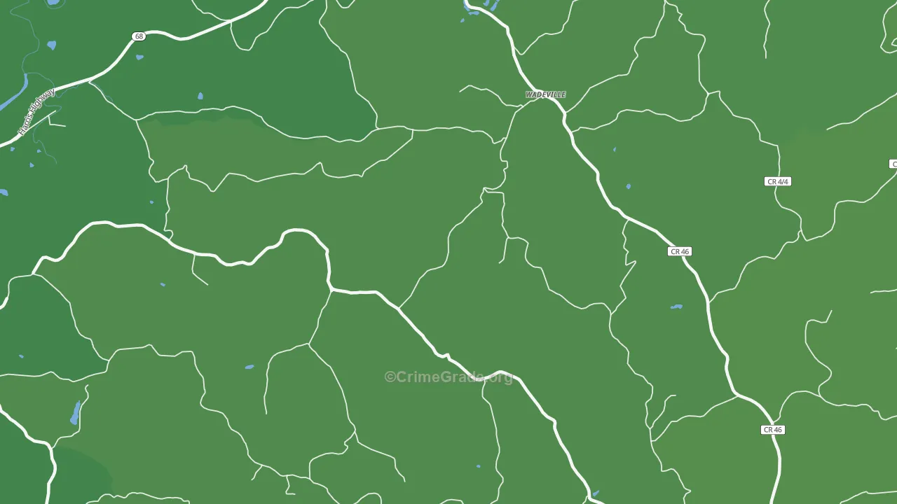 Jerrys Run, WV Map of Murder Rates