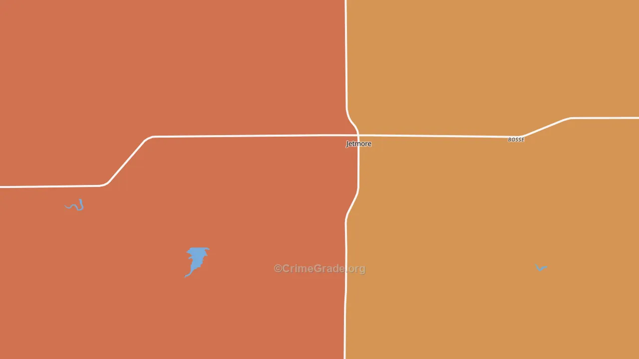 Jetmore, KS Map of Murder Rates