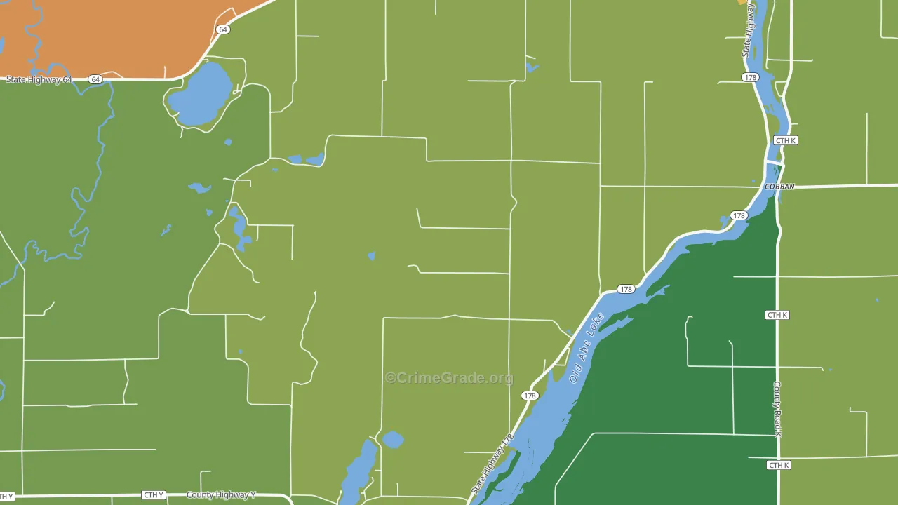 Jim Falls, WI Map of Murder Rates