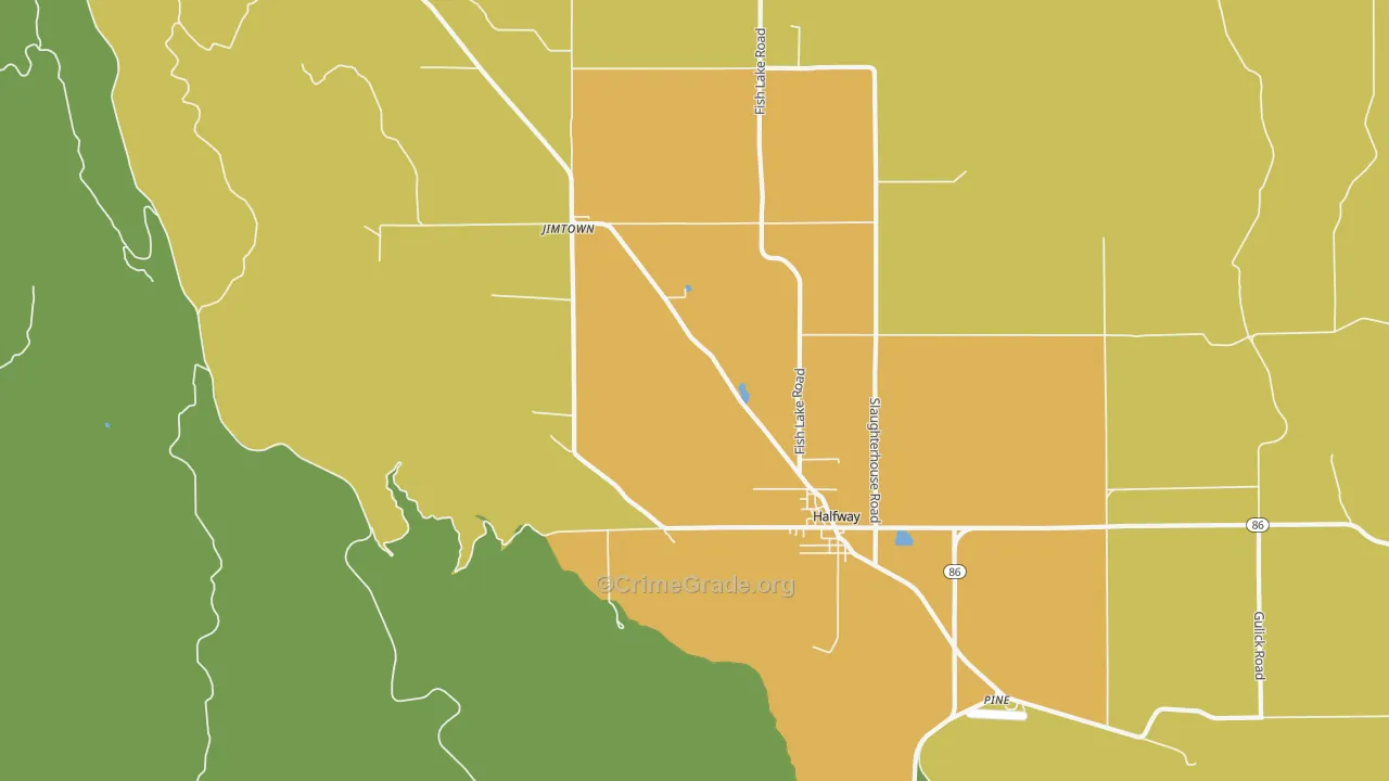 Jimtown, OR Map of Murder Rates