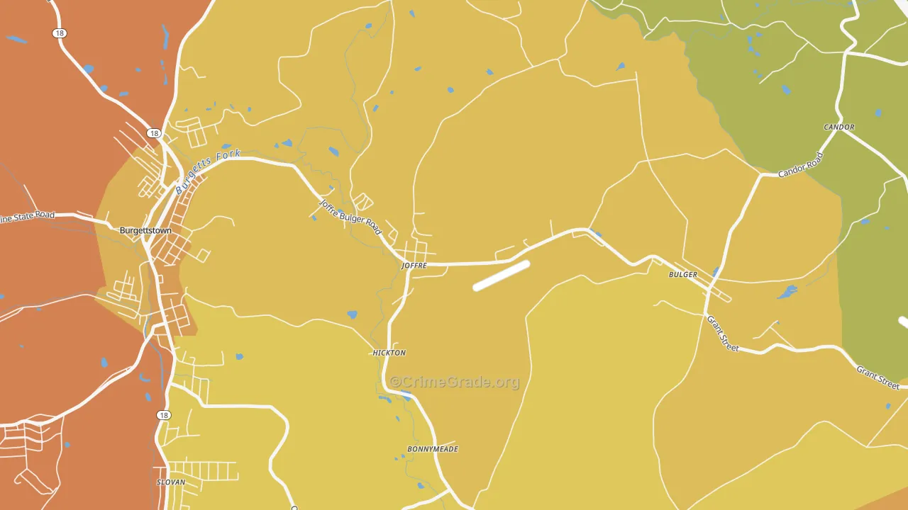 Joffre, PA Map of Murder Rates
