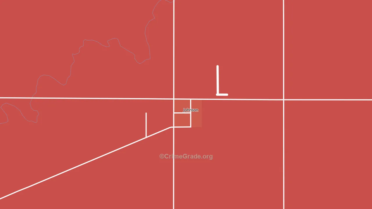 Johnson City, KS Map of Murder Rates