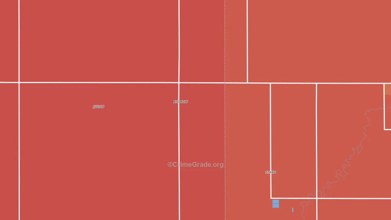 Johnson, KS Map of Murder Rates