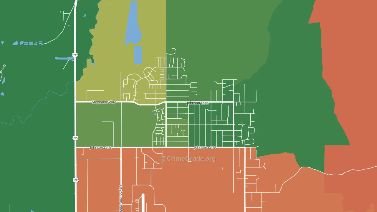 Johnson Lane, NV Map of Murder Rates