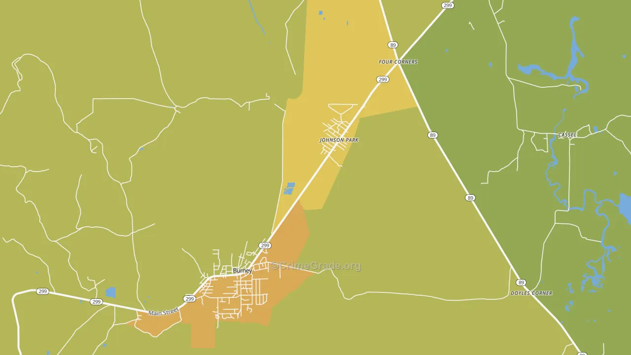 Johnson Park, CA Map of Murder Rates