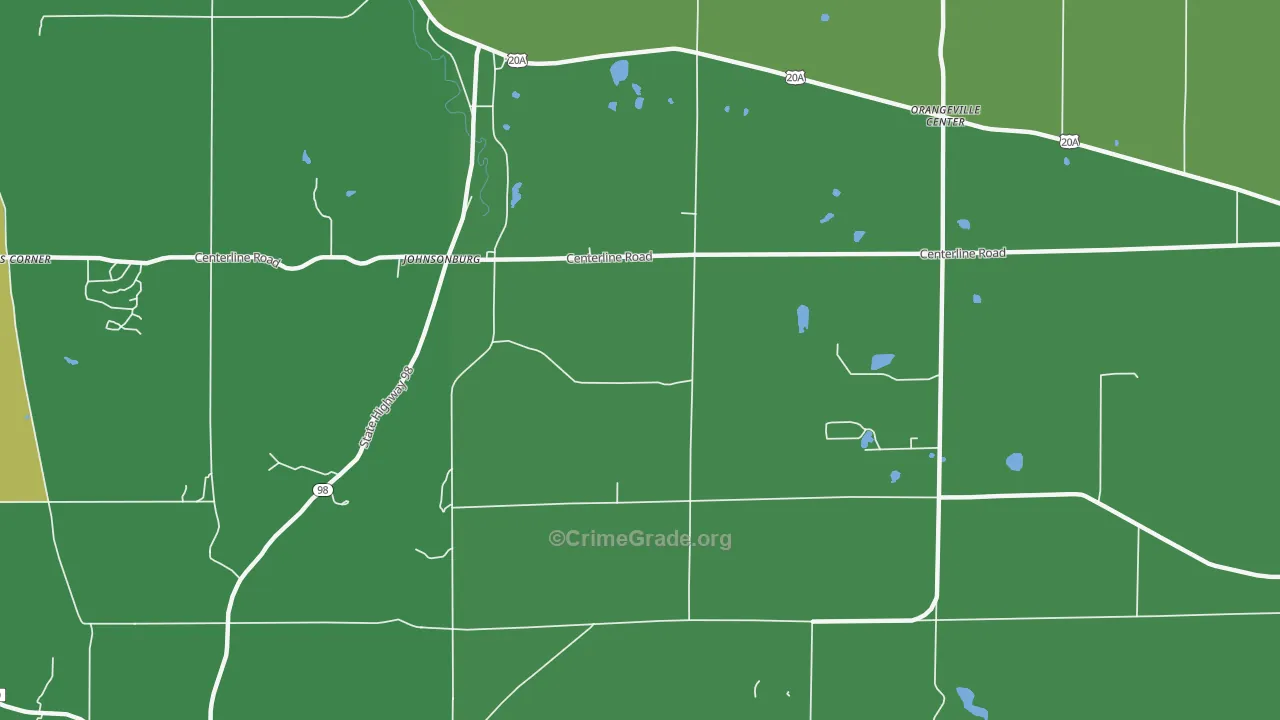 Johnsonburg, NY Map of Murder Rates