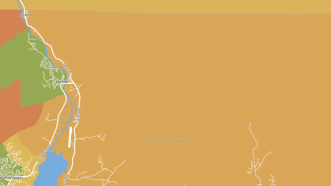 Johnsondale, CA Map of Murder Rates