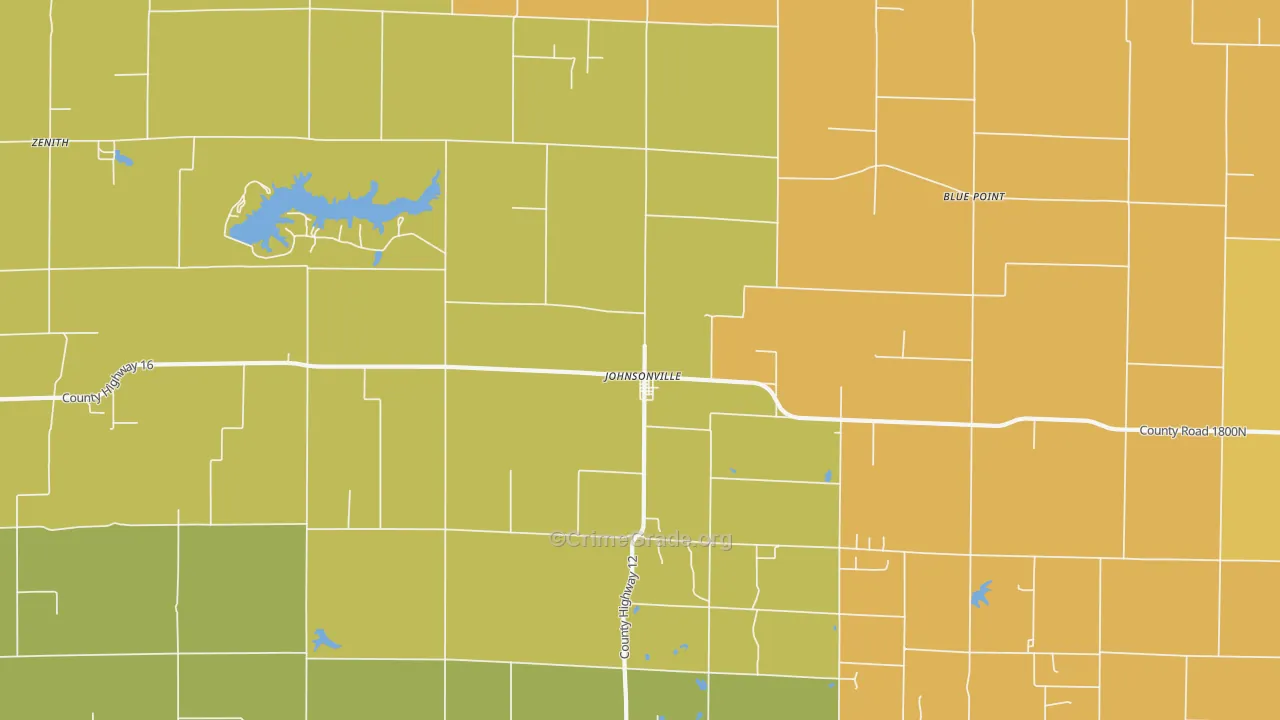 Johnsonville, IL Map of Murder Rates