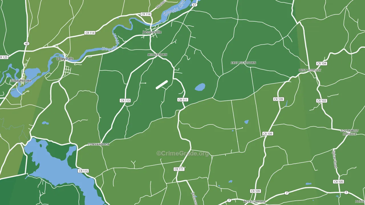 Johnsonville, NY Map of Murder Rates