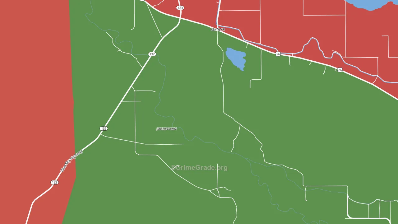 Johnstown, WY Map of Murder Rates