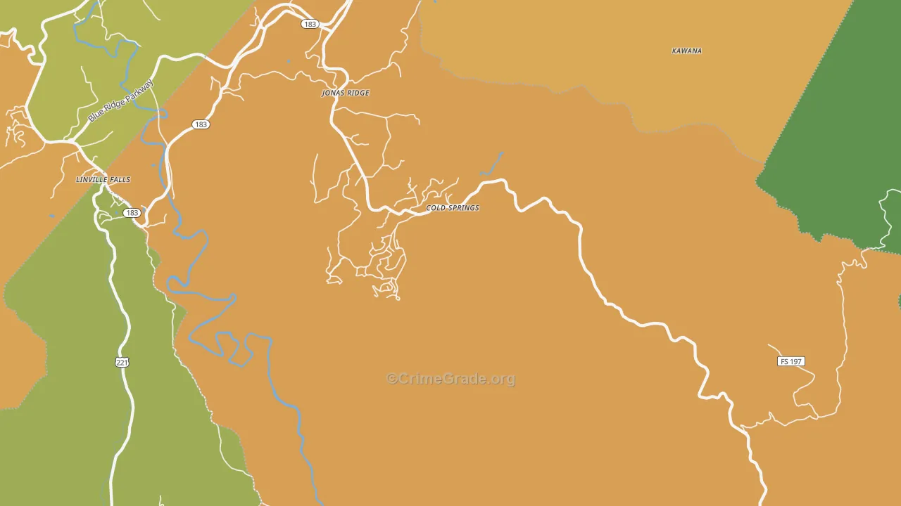 Jonas Ridge, NC Map of Murder Rates