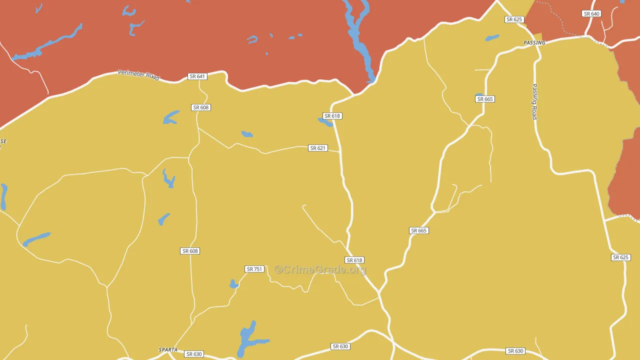 Jones Corner, VA Map of Murder Rates