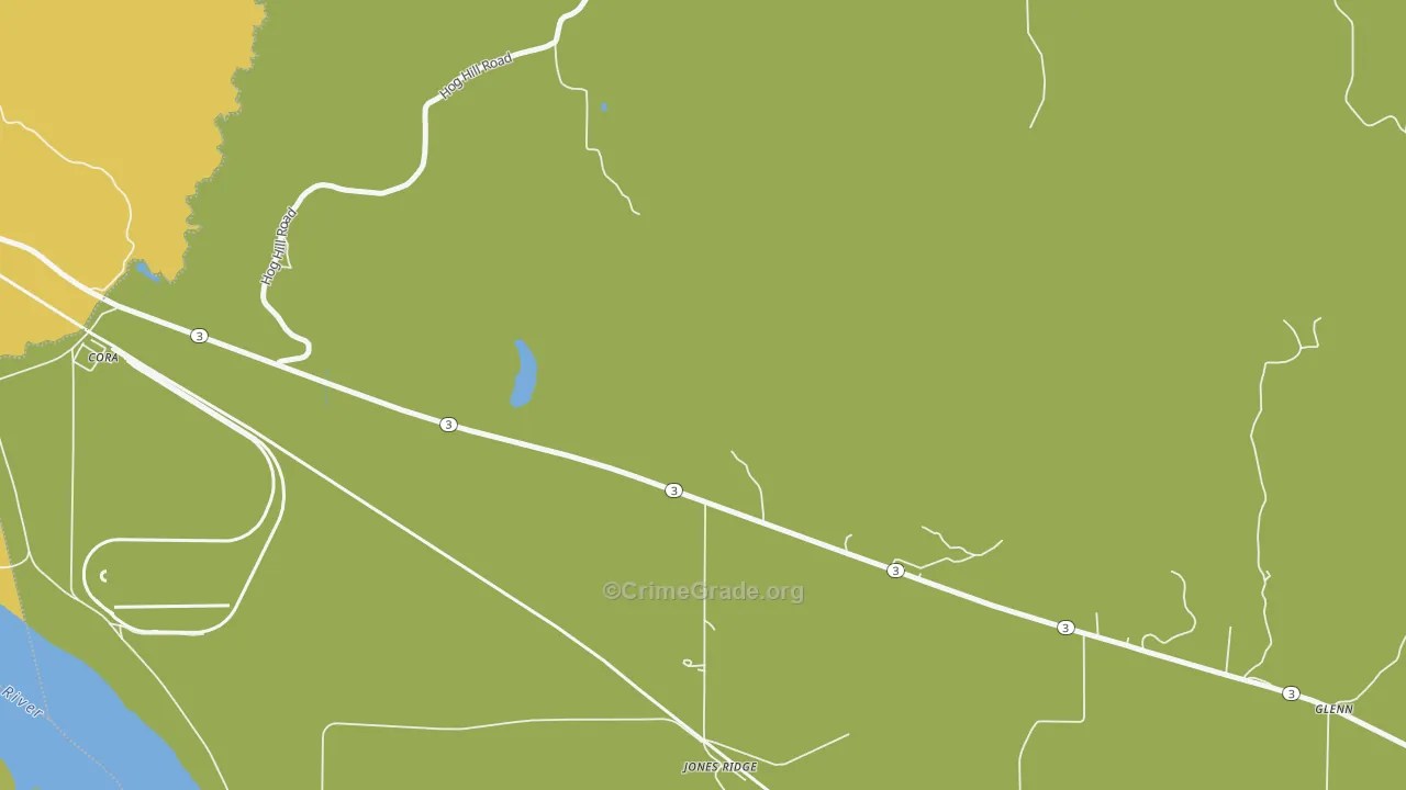 Jones Ridge, IL Map of Murder Rates