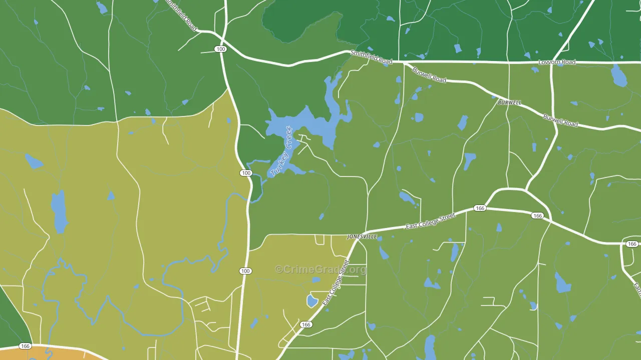 Jonesville, GA Map of Murder Rates