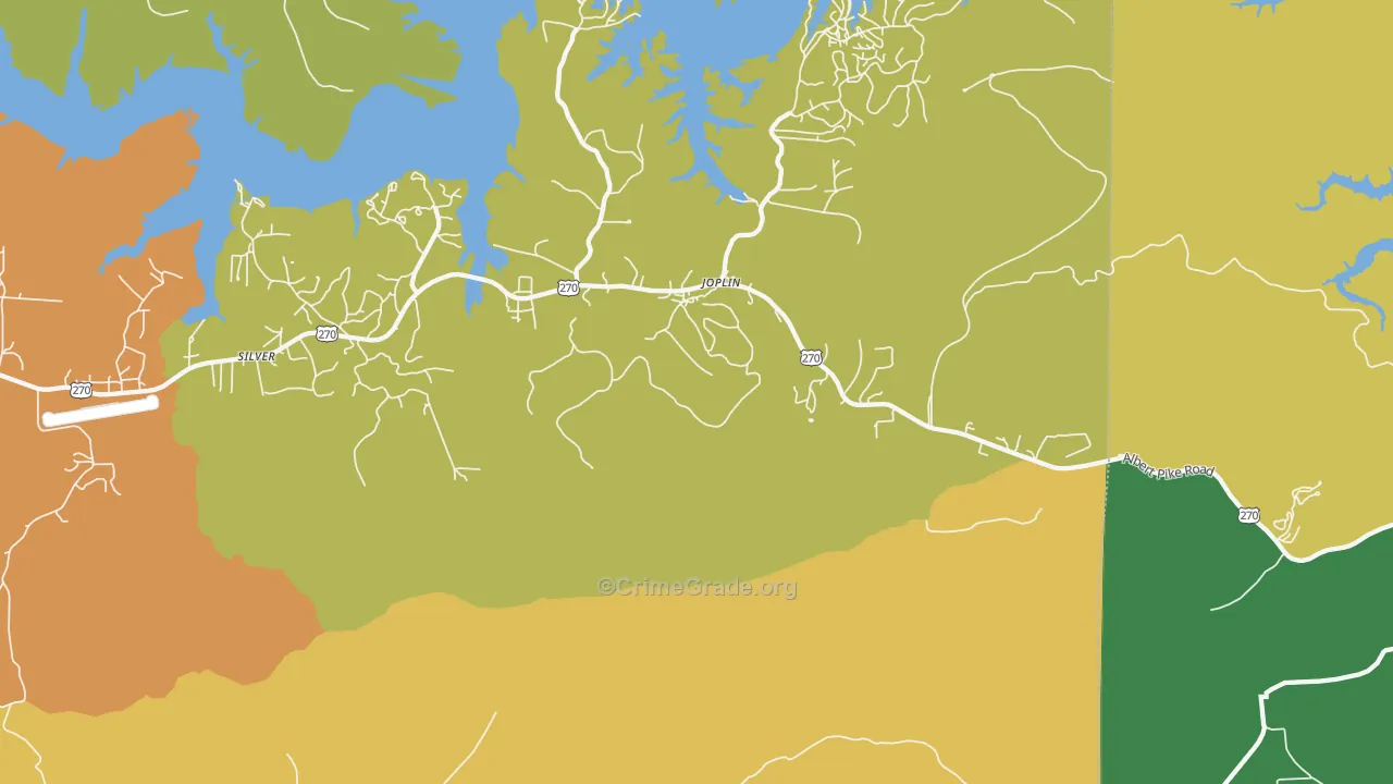 Joplin, AR Map of Murder Rates
